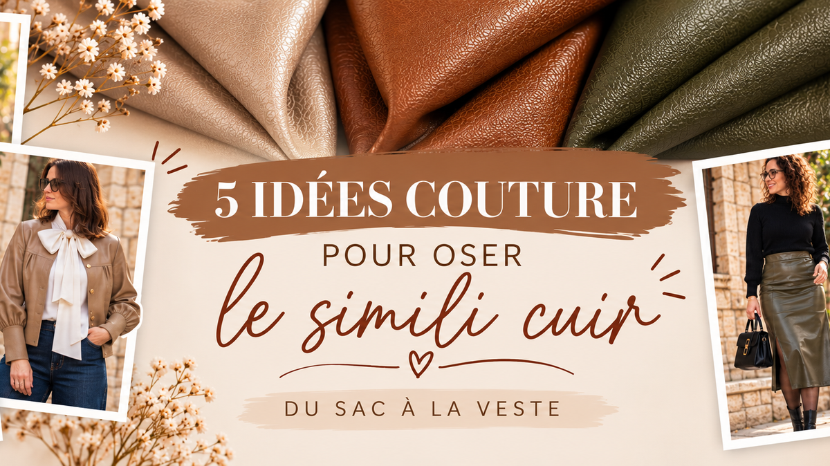 5 idées couture pour oser le simili cuir : du sac à la veste