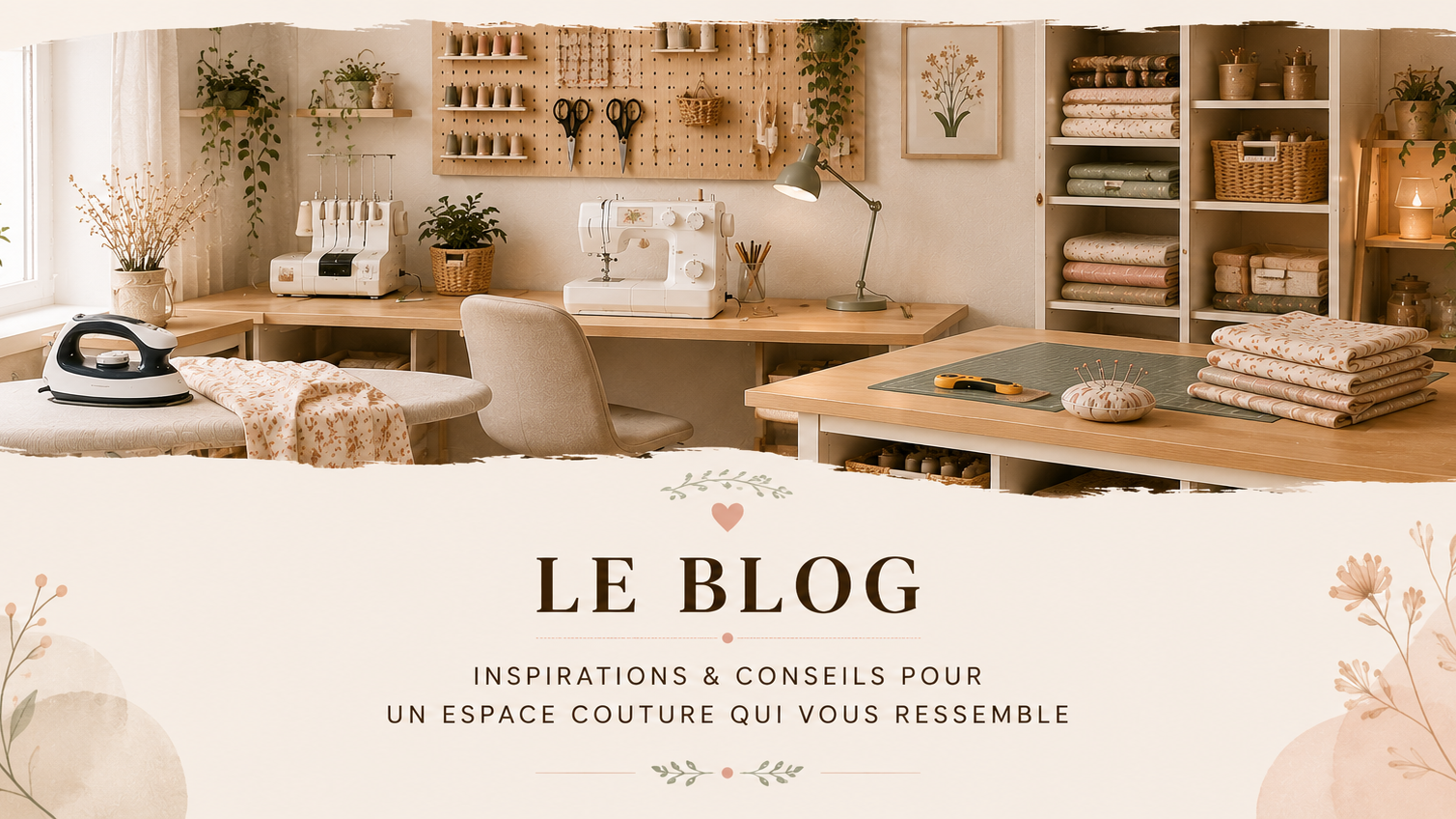 Comment aménager un espace couture à la maison ? Mes conseils pour un coin pratique, même dans un petit espace