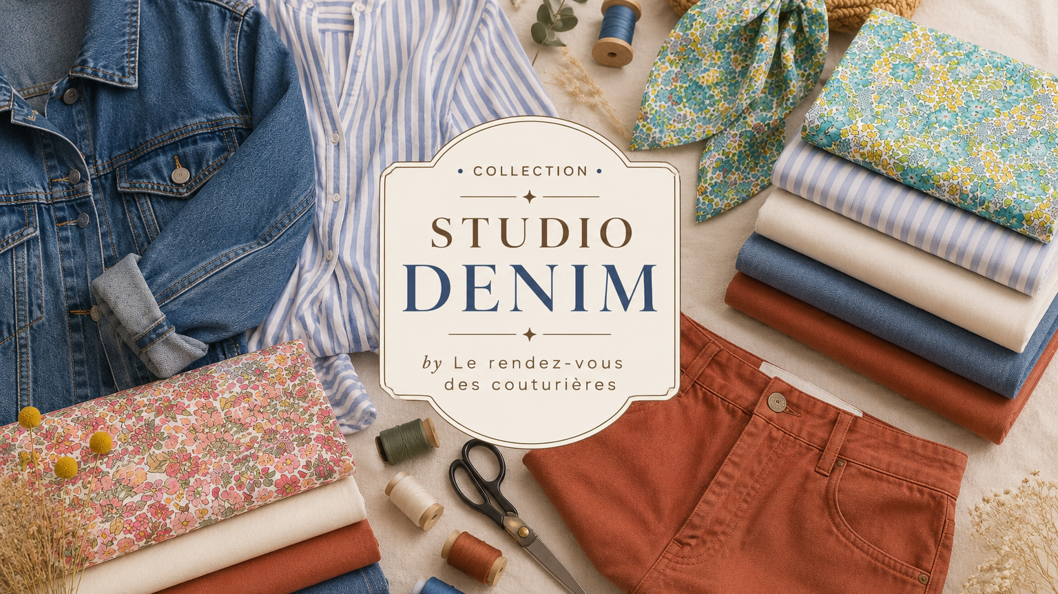 Studio Denim : une capsule de tissus pensée pour composer une garde-robe cousue main