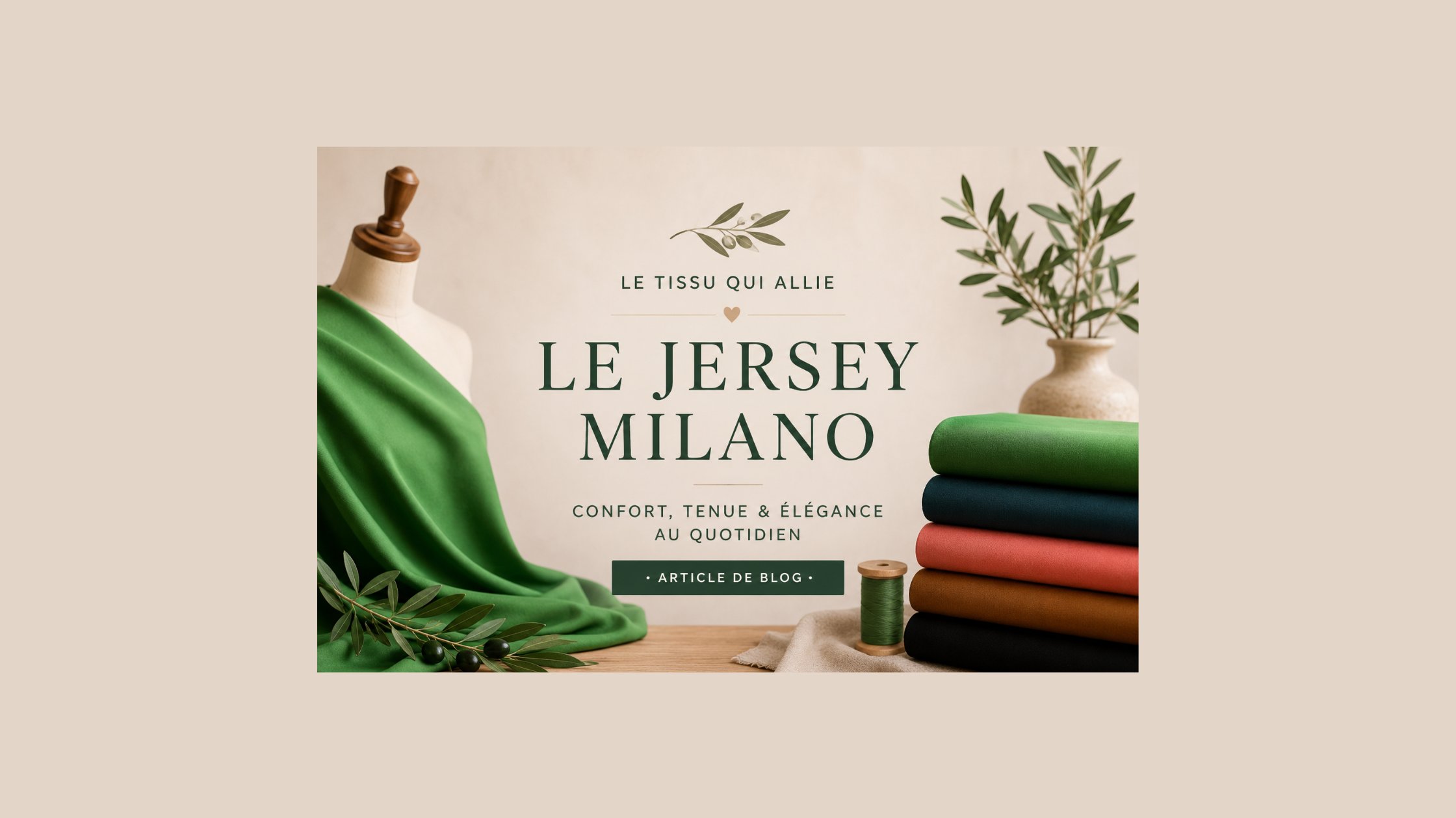 Le jersey Milano : la maille qui allie confort et élégance