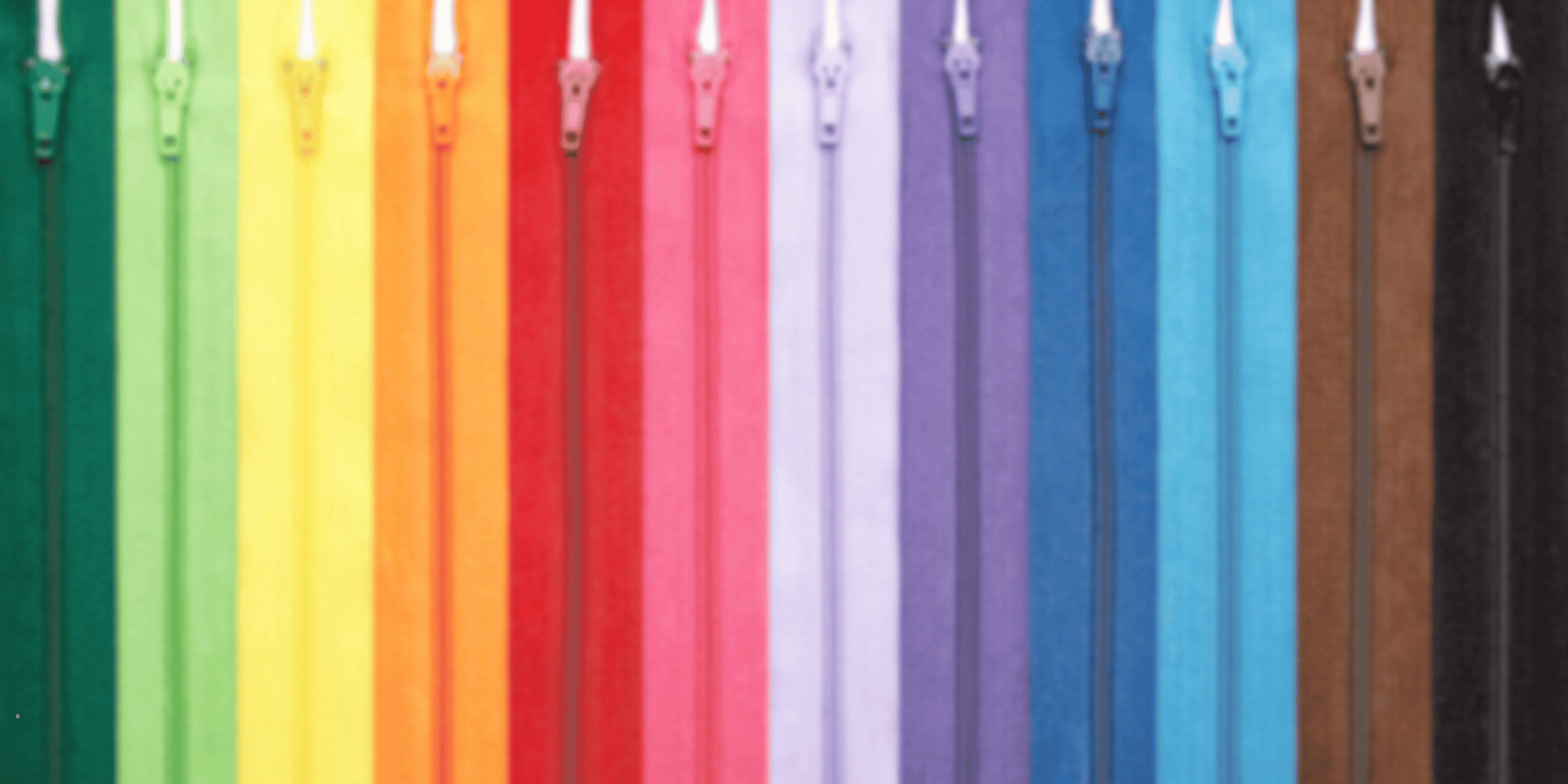 Fermetures (zips, fermetures invisibles)