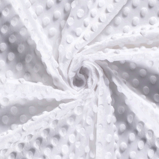 Tissus Minky - coloris Blanc
