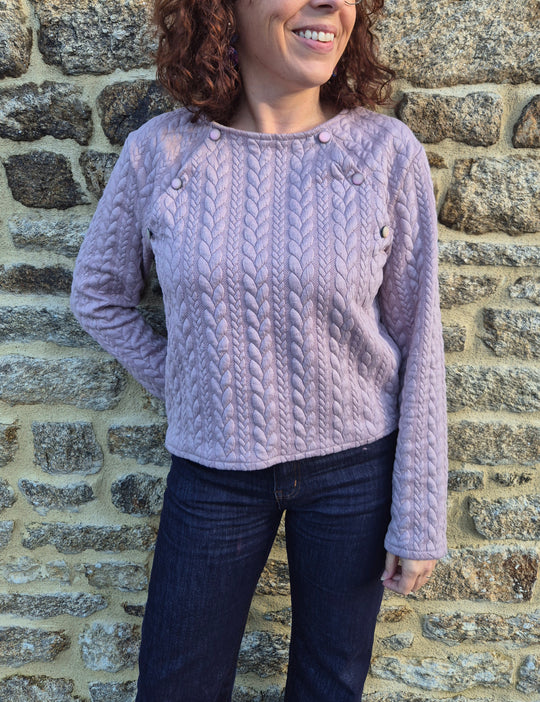 🌿 Inspiration automne 2025 - Pull ORIA - Cha'coud en jersey torsadé