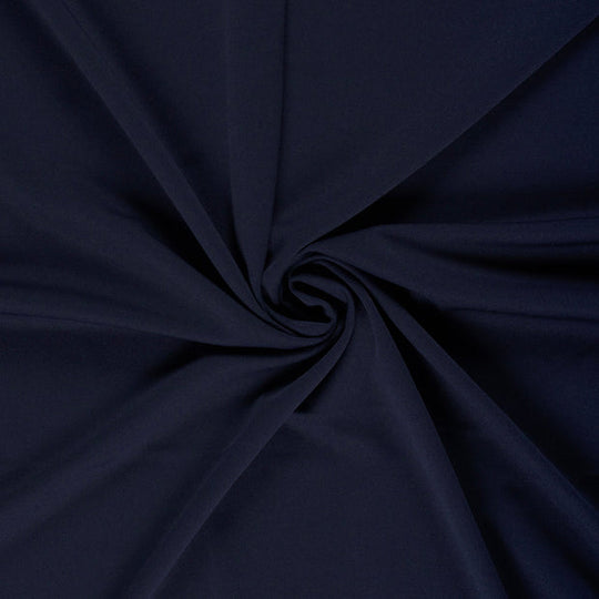 Crêpe extensible – coloris Bleu marine – OEKO-TEX