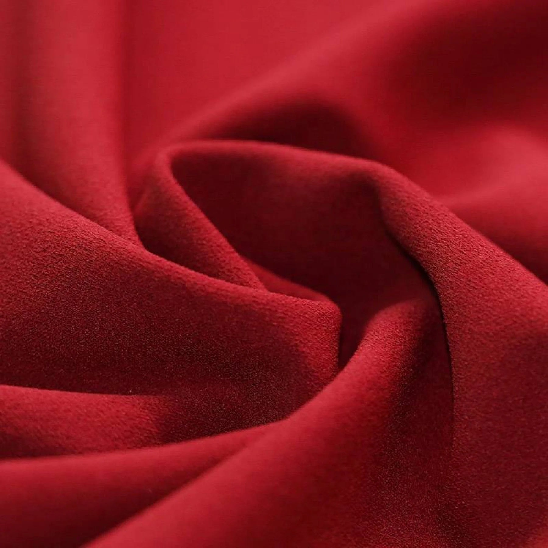 scuba crêpe rouge foncé