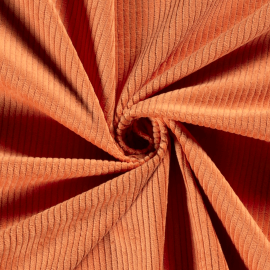 Velours côtelé – Certifié OEKO-TEX – coloris orange