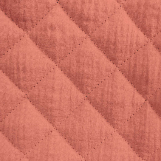 Double gaze matelassé - coloris Marsala