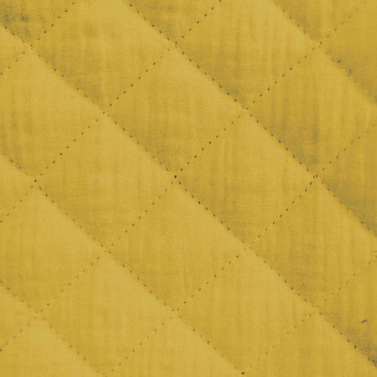 Double gaze matelassé - coloris Moutarde