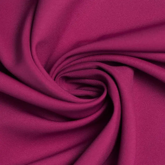 Gabardine stretch - coloris Rose cardinal