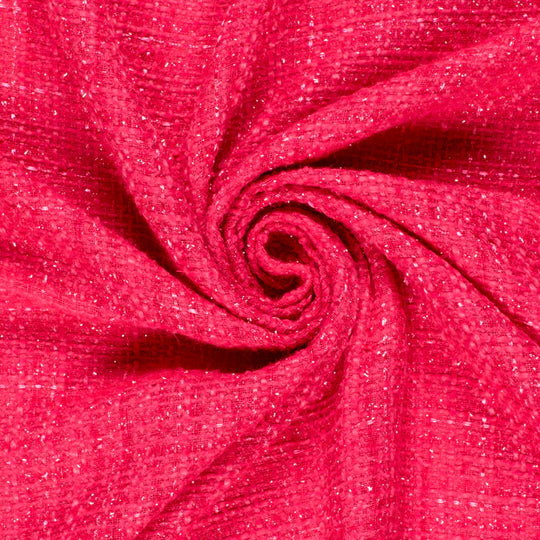 Jacquard tissu Lurex Unicolore - rouge bordeaux