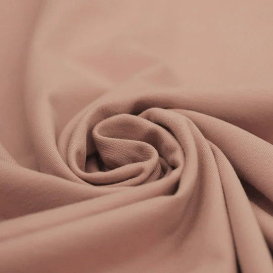 Jersey de coton - coloris Rose poussiéreux