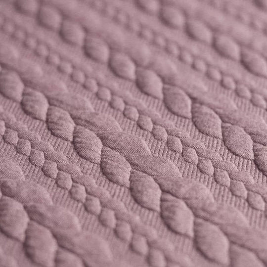 Jersey torsadé - coloris Vieux rose