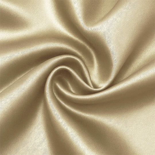 Satin de polyester - coloris Beige champagne