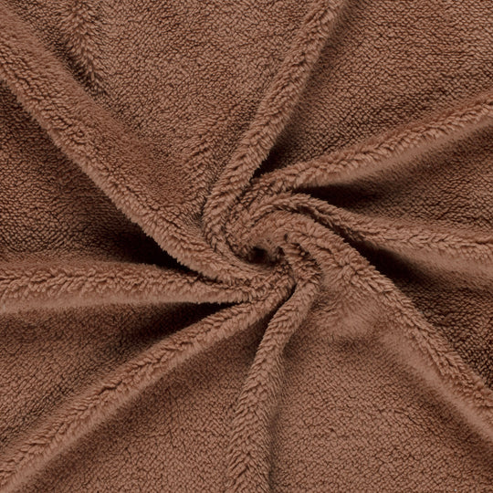 Tissu polaire Sherpa Fleece camel – Doux et moelleux