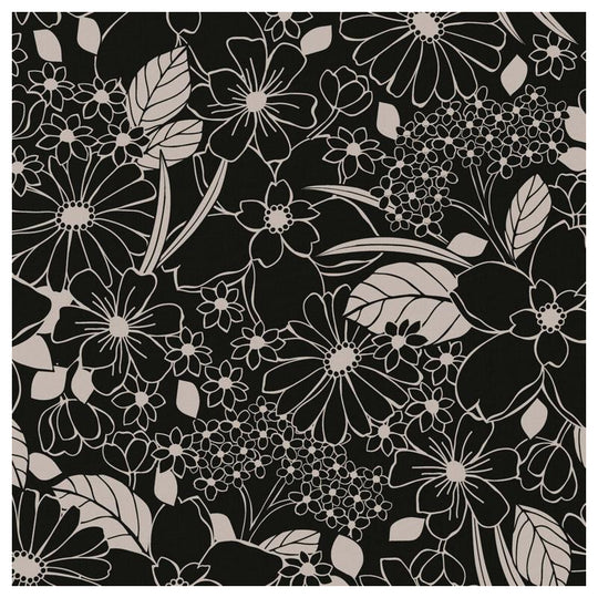 Viscose imprimée Noir/Blanc