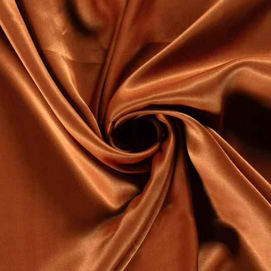 Satin de viscose - coloris Brique