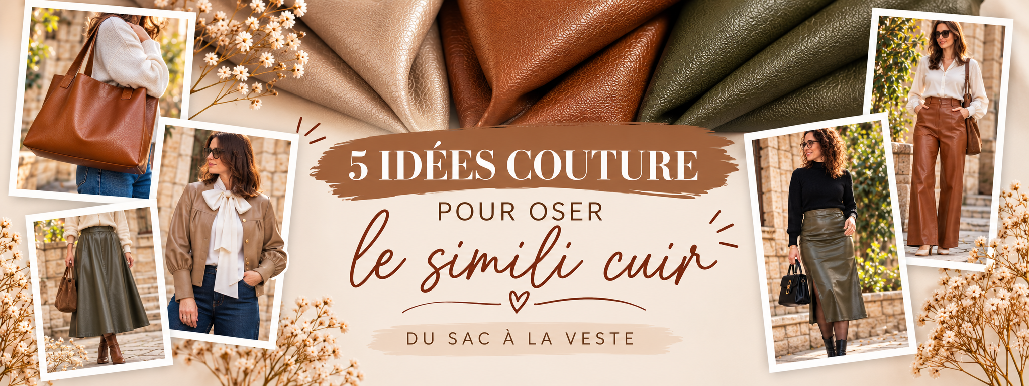 5 idées couture pour oser le simili cuir : du sac à la veste