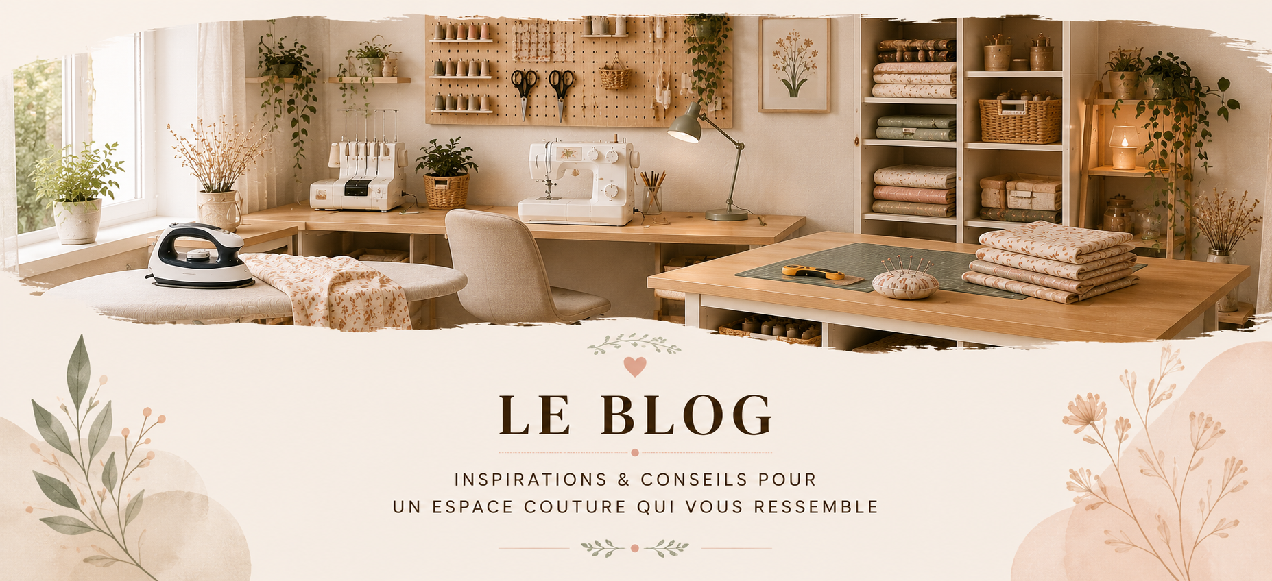 Comment aménager un espace couture à la maison ? Mes conseils pour un coin pratique, même dans un petit espace