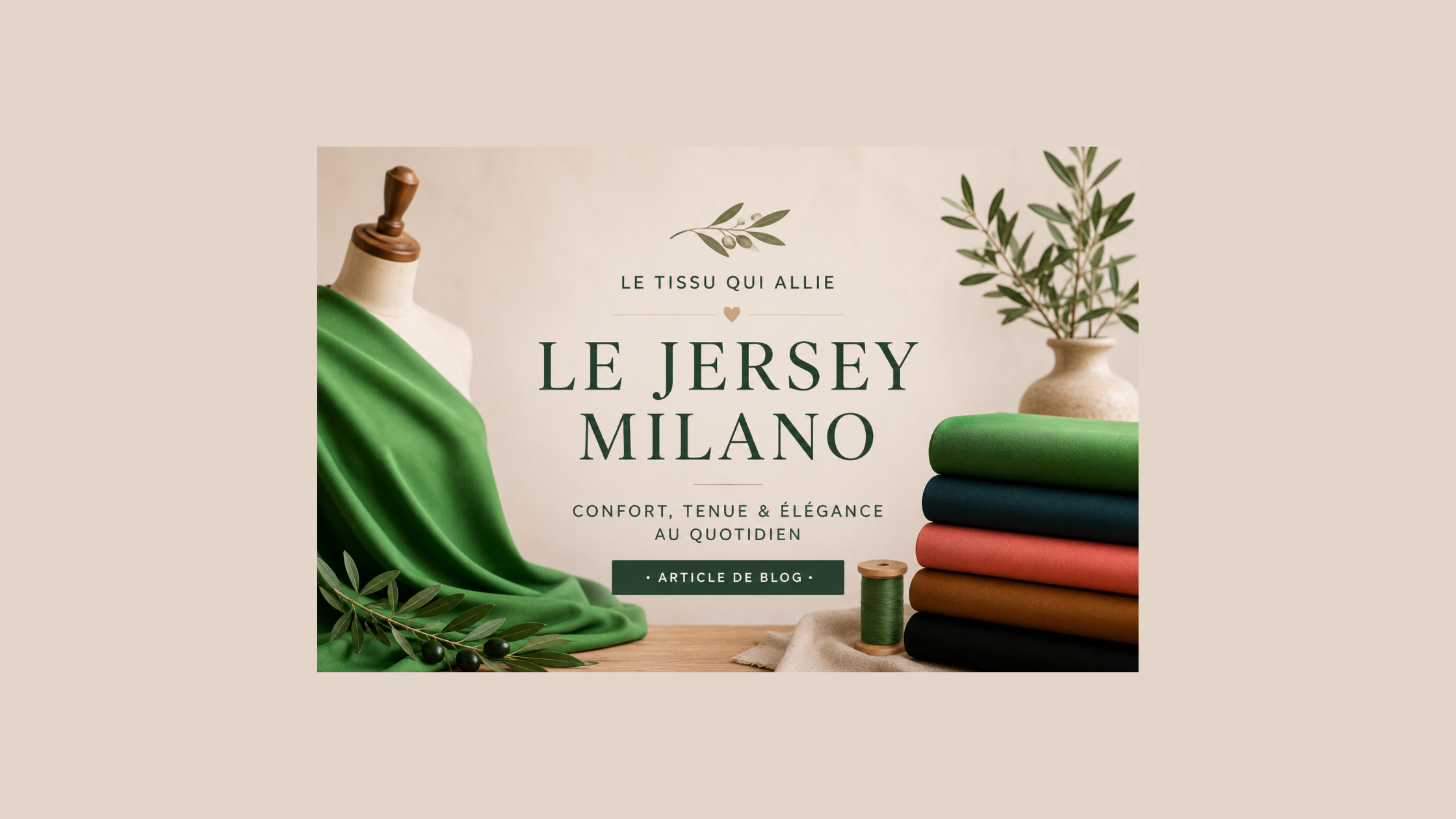Le jersey Milano : la maille qui allie confort et élégance