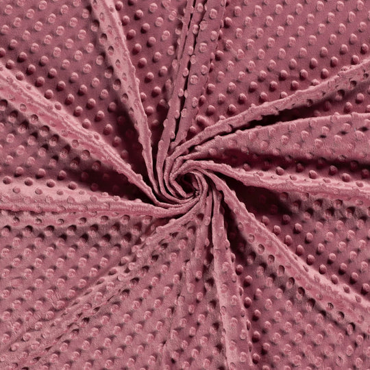 Tissus Minky - coloris Vieux rose