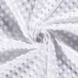 Tissus Minky - coloris Blanc