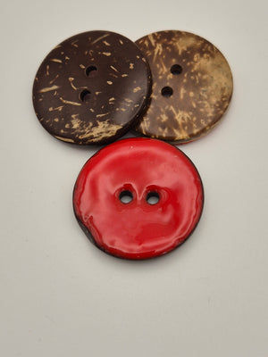 Boutons rouges - 30 mm