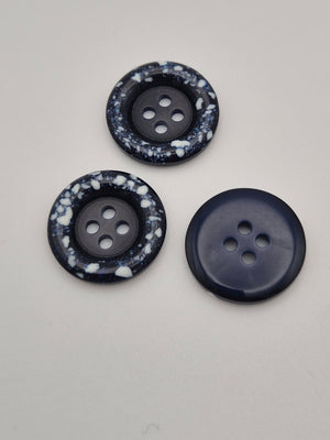 Boutons bleus  - 19 mm