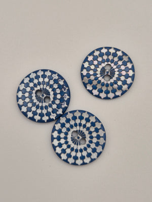 Boutons bleus  - 18 mm