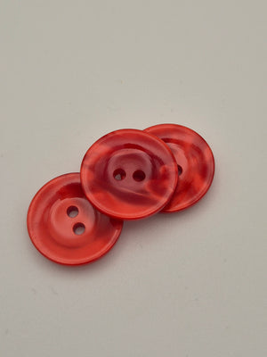 Boutons rouges - 17 mm