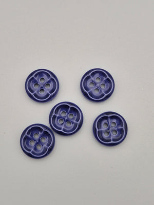 Boutons bleus  - 13 mm
