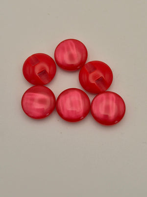 Boutons rouges - 19 mm
