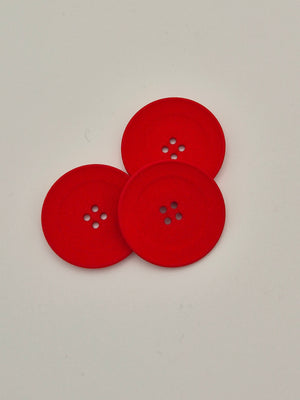Boutons rouges - 28 mm
