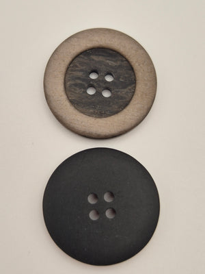 Boutons gris - 26 mm