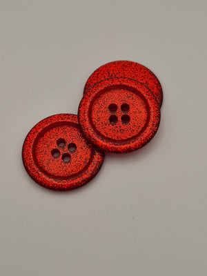 Boutons rouges - 25 mm