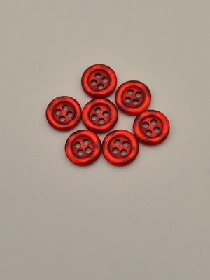 Boutons rouges - 11 mm