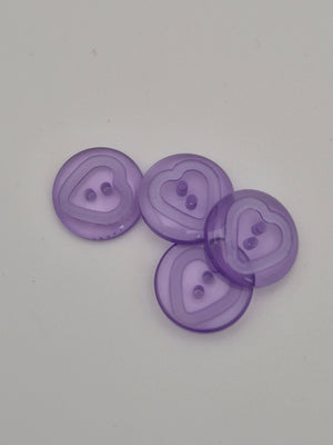 Boutons violets  - 17 mm