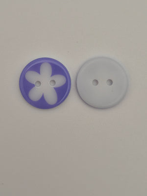 Boutons violets  - 16 mm