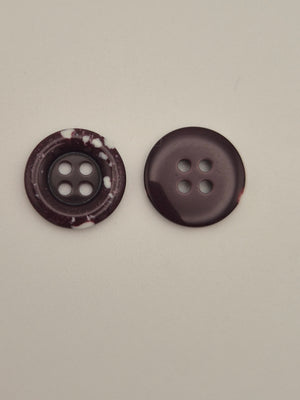Boutons bordeaux - 15 mm