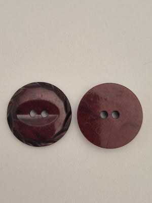 Boutons bordeaux - 17 mm
