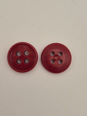 Boutons bordeaux - 10 mm