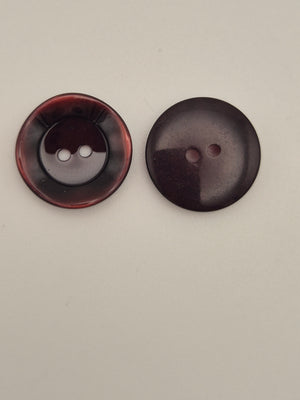 Boutons bordeaux - 18 mm