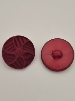 Boutons bordeaux - 24 mm