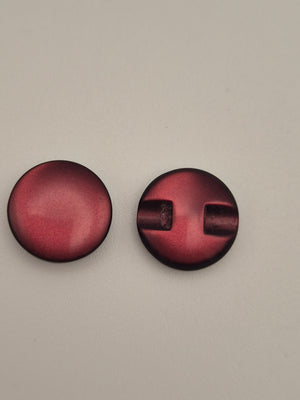 Boutons bordeaux - 14 mm