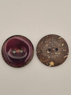 Boutons bordeaux - 25 mm