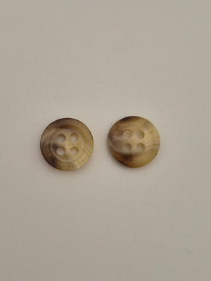 Boutons teintes naturelles - 13 mm