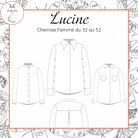 Chemise Lucine Féminine 32-52 Modèle de Couture PDF