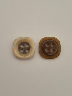 Boutons marrons - 10 mm