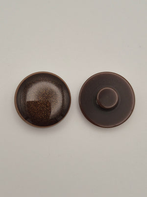 Boutons marrons - 17 mm