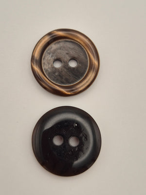 Boutons marrons - 22 mm
