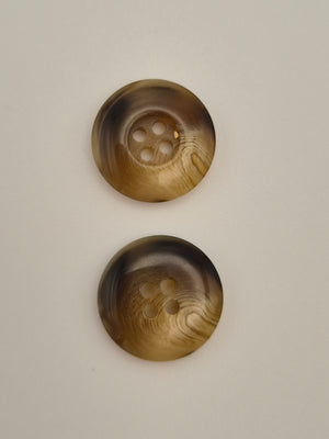 Boutons marrons - 18 mm